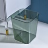 Open Waste Basket Acrylic Transparent Large Capacity Multifunctional Garbage Container