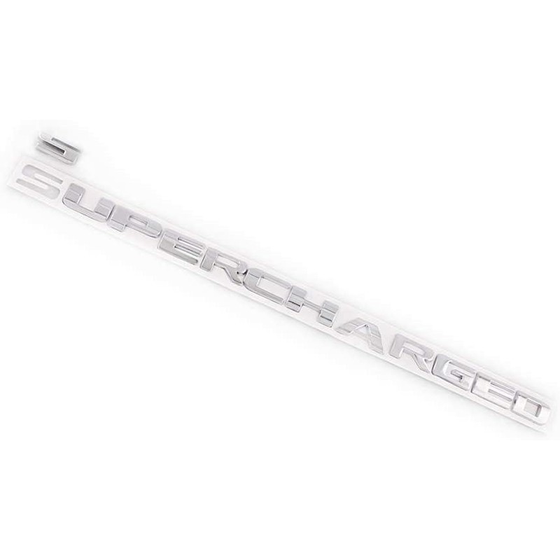 2X Supercharged Letter Emblem Metal Badges Nameplate Logo (Chrome)