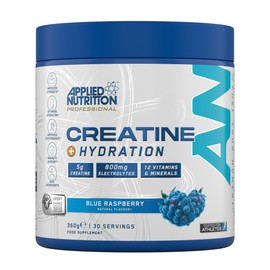 Applied Nutrition Creatine + Hydration Powder | Creatine Monohydrate, Electrolytes & Vitamins for Muscle Recovery & Performance | Blue Raspberry | Informed-Sport Certified | 360g | 30 Servings