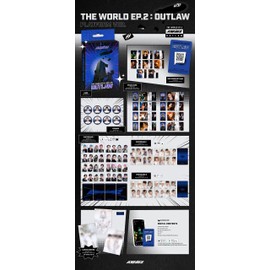 ATEEZ The World EP.2: Outlaw 9th Mini Album Platform Version Case + QR Card + Image Card + Photocard + Sticker + Tracking Sealed (Random Version)