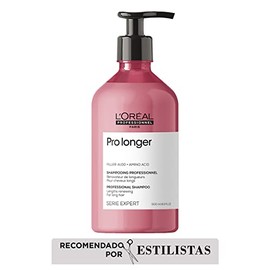 L'Oréal Professionnel Paris Shampoo Pro Longer| Protege de las puntas abiertas | Para cabello más largo, más sano y más grueso | Con tecnología Filler A100 + aminoácidos | Para todo tipo de cabello | 500ml