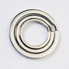 Flat Key Rings Key Chain Metal Split Ring 30pcs (Round