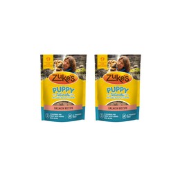 Puppy Naturals Dog Training Treats, Salmon & Chickpea Recipe, Tender Chews, 5 Oz Pouch - with Only 2-3 Calories Each in These Purposefully Small Training Treat Bites for Dogs, Pack of 2 X 5 Oz