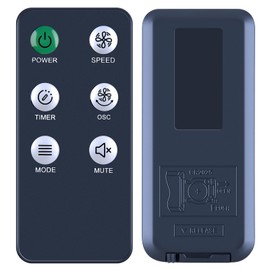 New Replacement Remote Control for HOLMES 42" SmartConnect Digital Tower Fan (Black)