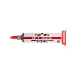 PolarTronix Low‑Melt Solder Paste 38 g Syringe Sn42/Bi58 138 °C – No‑Clean Flux PolarTronix