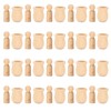 40Pcs Wooden Pegs Natural Unfinished Develop HandsOn Skills Wood Crafts