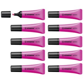 Highlighter - STABILO NEON - Box of 10 - Magenta