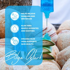 Bilge Özturk Ice Gel With Organic Aloe Vera Juice, Nourishes, Moisturizes, and Provides Cooling Freshness For All Skin Types After Sun Exposure or Showering, 125ml