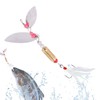 Spinnerbait Fishing Lures | Sequin Lure Jig Feather Treble Hook