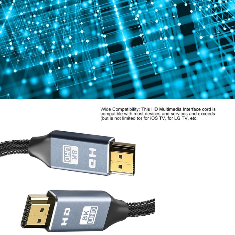 HD Multimedia Interface Cable 8K Delayless HD Video Display Cord