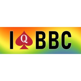 I Love BBC Sticker Fun QOS I Heart Big Black Queen of Spades