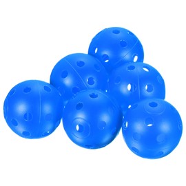 PATIKIL Golf Practice Balls, 8 Pack 42mm Limited Flight Plastic Golf Training Balls Hollow Air Flow Golf Balls for Driving Range Swing Practice Pet Play, Light Blue