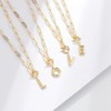 Jukoclut Paperclip Chain Toggle Clasp Initial Pendant Letter Necklaces for