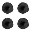 4PCS Bathroom Towel Hooks, Wall Mounted Coad Robe Clothes Hook,