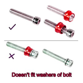 66X Motorcycle Engine Bolt Topper Caps Cover Compatible with for Harley Touring Road Street Glide Twin Cam (Red)
