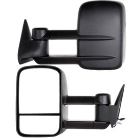 QUALINSIST Tow Mirrors Fit for 1988-2001 for Chevy for GMC C3500 1992-1999 for Chevy for GMC for Suburban/for Yukon 1995-1999 for Chevy for Tahoe Towing Mirrors Power No Heat No Light 2PCS LH RH Side