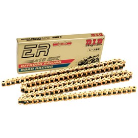DID (415ERZ-134) Gold 134 Link High Performance ERZ Series Non-O-Ring Racing Chain with Connecting Link