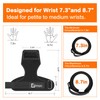 Weight Lifting Wrist Strap, Double-Layer Leather Wrist Straps for Gym