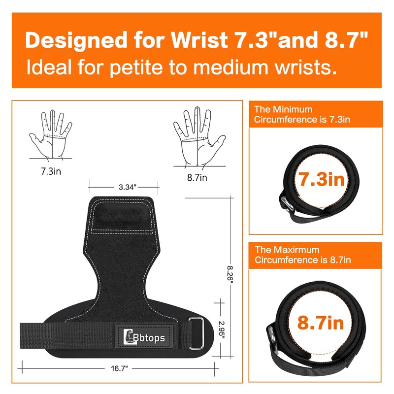 Weight Lifting Wrist Strap, Double-Layer Leather Wrist Straps for Gym