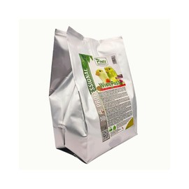 GLOBAL LUXURY MANAGEMENT White Past Cria for Birds by Pineta Zootecnici - Soft White Breeding Paste with 19% Protein & 13% Fat, Enriched with Silymarin and Chia Seeds, Ideal for Canaries, Finches and Cereal Birds (5 lbs)