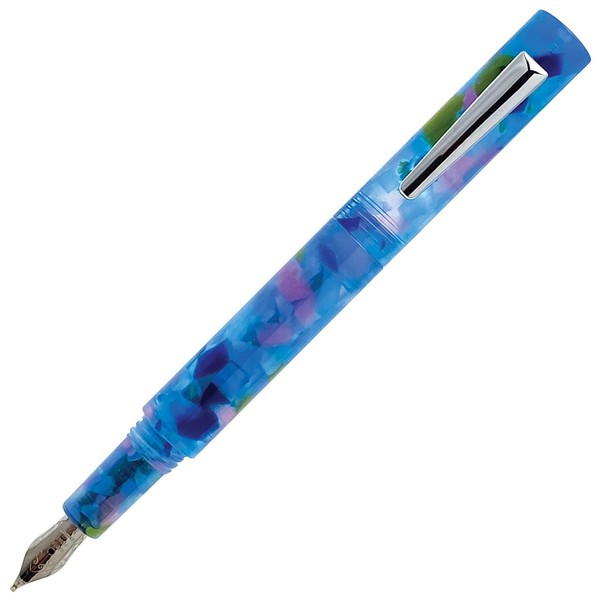 Monteverde MVP Fountain Pen Blue Squares - Flex Nib -