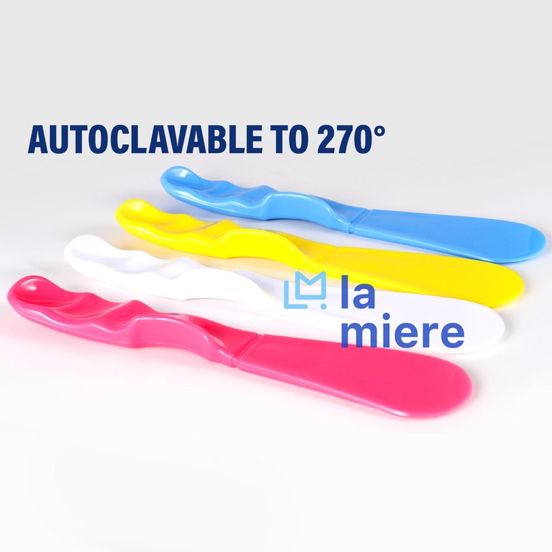 4PCS Autoclavable 7.5” Handle Spatula, Dental Straight Spatula, Dental Alginator