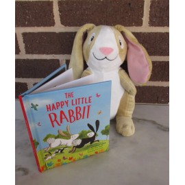Kohl's Cares Rabbit 10" + 5"x 7" Book "The Happy Little Rabbit "