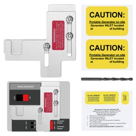 Generator Interlock Kit Compatible with Siemens Interlock Kit 200 Amp Panel, Compatible with Siemens or Murray 150 or 200 Amp Panels, 7/8-1 1/4 inches Spacing Between Main and Branch Breaker