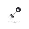 SING F LTD 100PCS Rubber Fishing Bobber Beads Stopper 6
