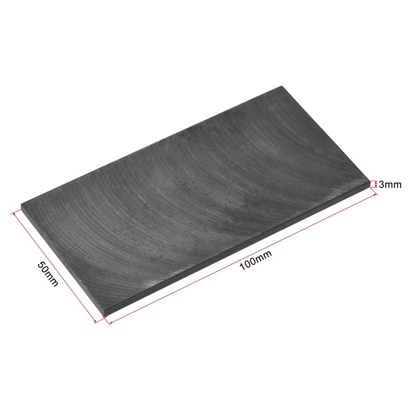 sourcing map Graphite Plate 100 mm x 50 mm x