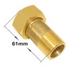 Joywayus Brass Water Meter Pipe Fitting Hex Nipple 3/4” NPS