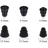 ALXCD Triple Flange Ear Tips, 6 Pairs S/M/L Sizes Triple