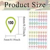 10 Sheets 0.23×0.19 Inch Scope Dope Stickers