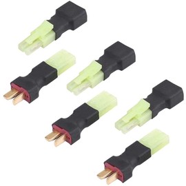 FLY RC 3 Pairs Mini Tamiya Style Connector to Deans T Plug Male Female Adapter for RC ESC Speed Controller Lipo Battery Charging