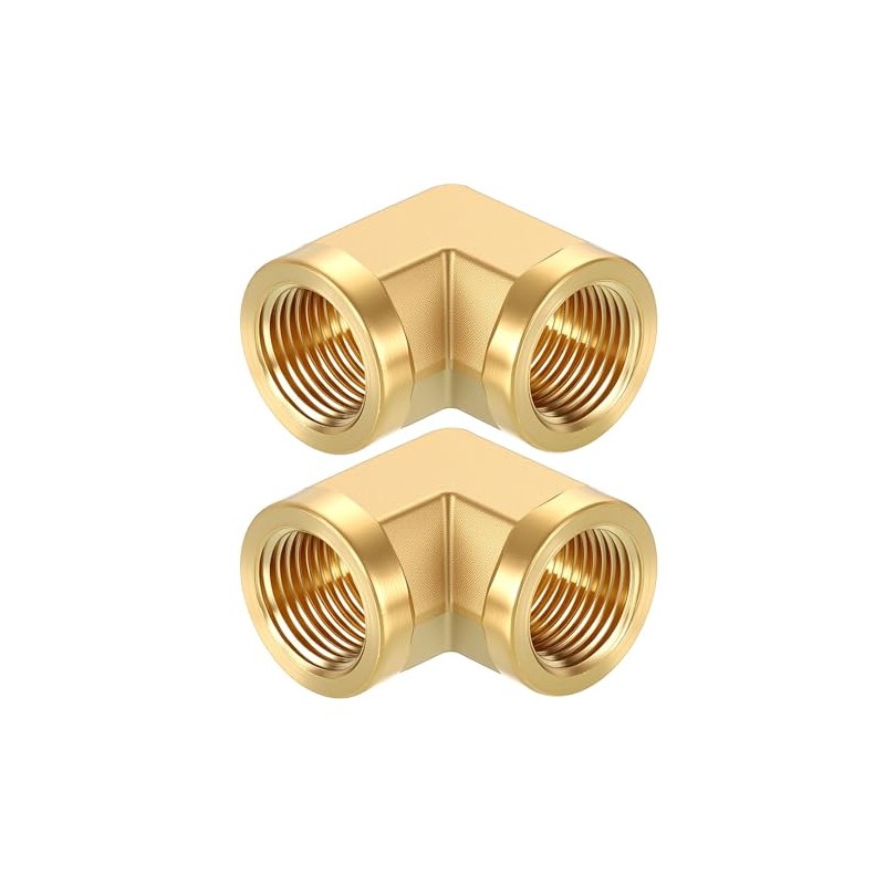 Kozelo Pack of 2, 90° 3/8" NPT Female to 3/8"