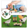 ieron 7PCS Realistic Chick Figurines Set, Plastic Chick Figures Farm