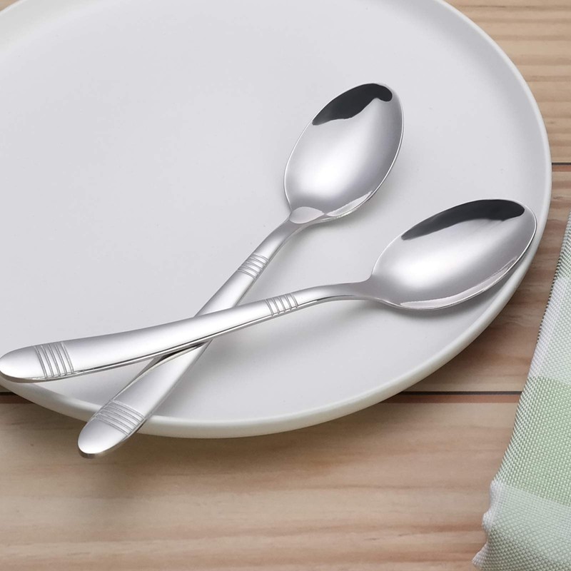 Callyne Set of 12 Dessert Spoon, Small Spoon Stainless Steel