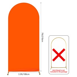 AIBIIN 9.5 x 1.8 m Orange Arch Backdrop for Wedding Ceremony Birthday Party Baby Shower Banquet Decoration