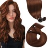 LaaVoo U Tip Hair Extensions Human Hair Auburn Ktip Human
