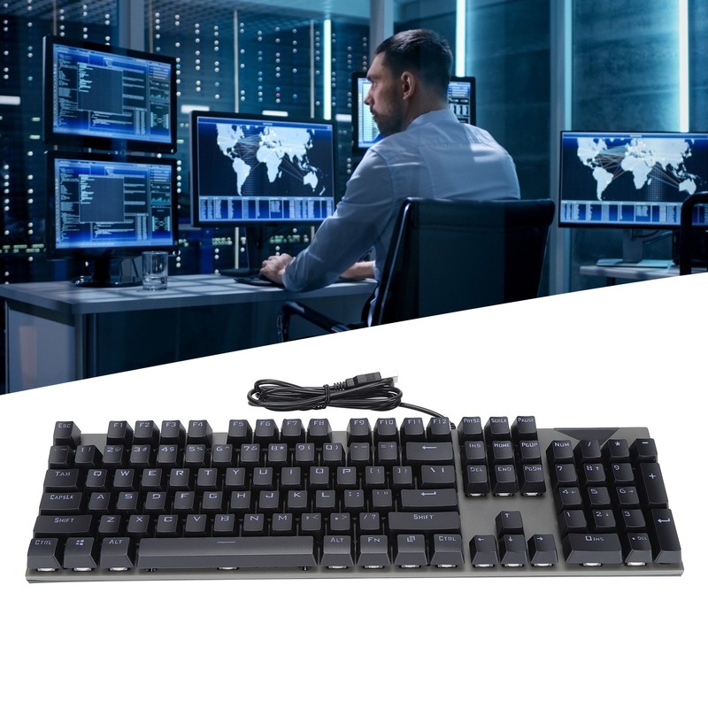 Mechanical Keyboard Wired Gaming Backlight Ultra Thin USB Keyboard for