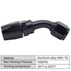 TunePro 6AN Hose End Fitting 45 Degree Swivel for CPE