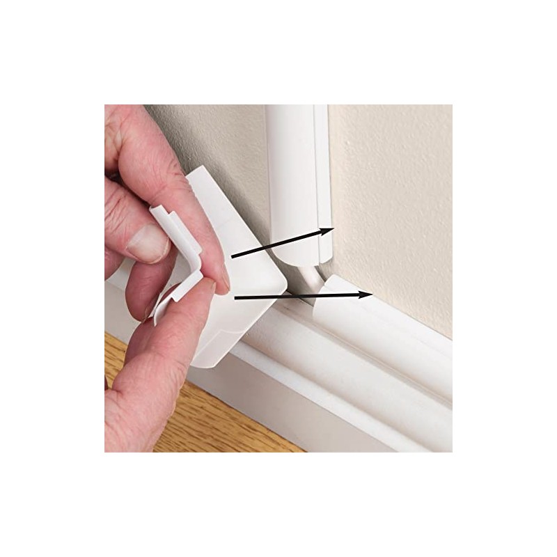 D-Line Medium Cable Raceway Flat Bend, for use with 1.18"