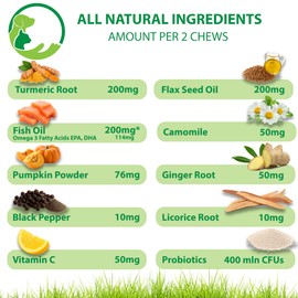 Primary Pets Premium Pet Supplies Skin & Immunity Support Chews for Dogs, Soothe Itchy Skin, Paws, Ears and Eyes, Allergy Sensitivity Support, 120 Soft Chews, Advanced Formula