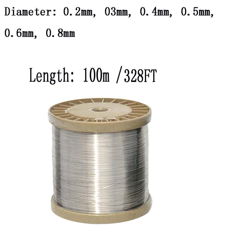 SOFIALXC 304 Stainless Steel Wire 0.6mm Soft Silk (100m)