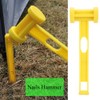 MAGT Hammer, Portable Plastic Ground Nails Hammer Lightweight Tent Peg