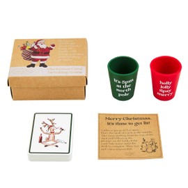 Mud Pie Christmas Card Drinking Game, Red