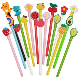 YUE QIN 18 PCS Cute Cartoon Gel Pens for Kids Cartoon Animal Pens School Supplies Pens Cute Cartoon Cute Pens Suitable for Writing, Gifts for Children and Teachers