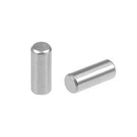 sourcing map 50Pcs 4mm x 10mm Dowel Pin 304 Stainless Steel Shelf Pegs Support Shelves Silver Tone