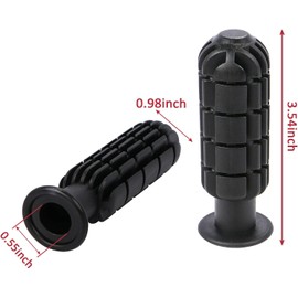 TOSAMZOO 8pcs Plastic Foosball Handles Table Football Grip Part Replacements Foosball Handle Grip for Standard Foosball Tables, (Black)