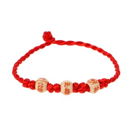 MISHITI Kabbalah Red String Braided Bracelet Protection for Good Luck Amulet Jewellery, Cotton red cord